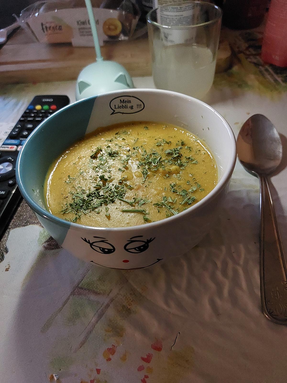 recette Un velouté de lentilles corail