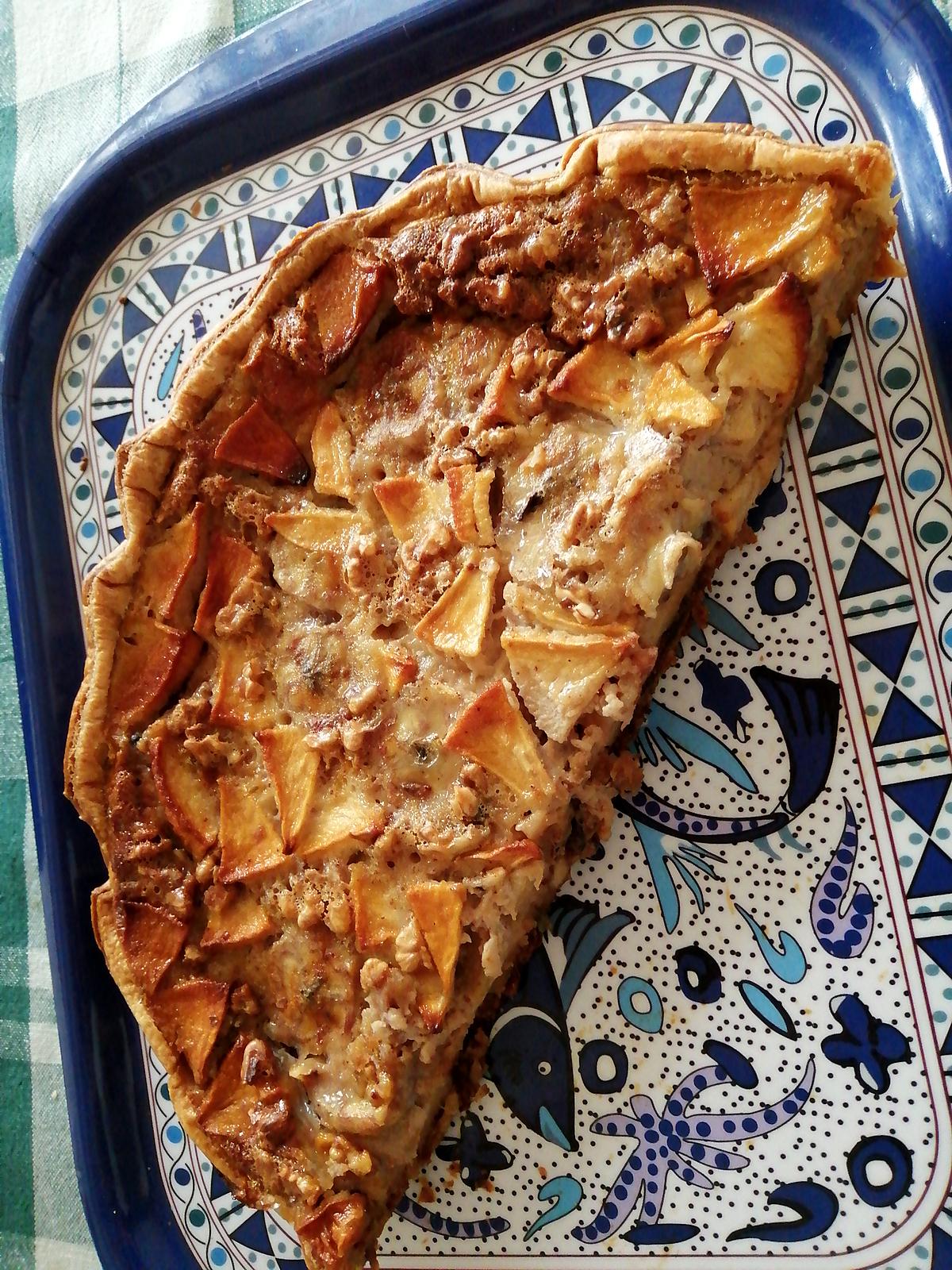 recette Tarte pommes bananes