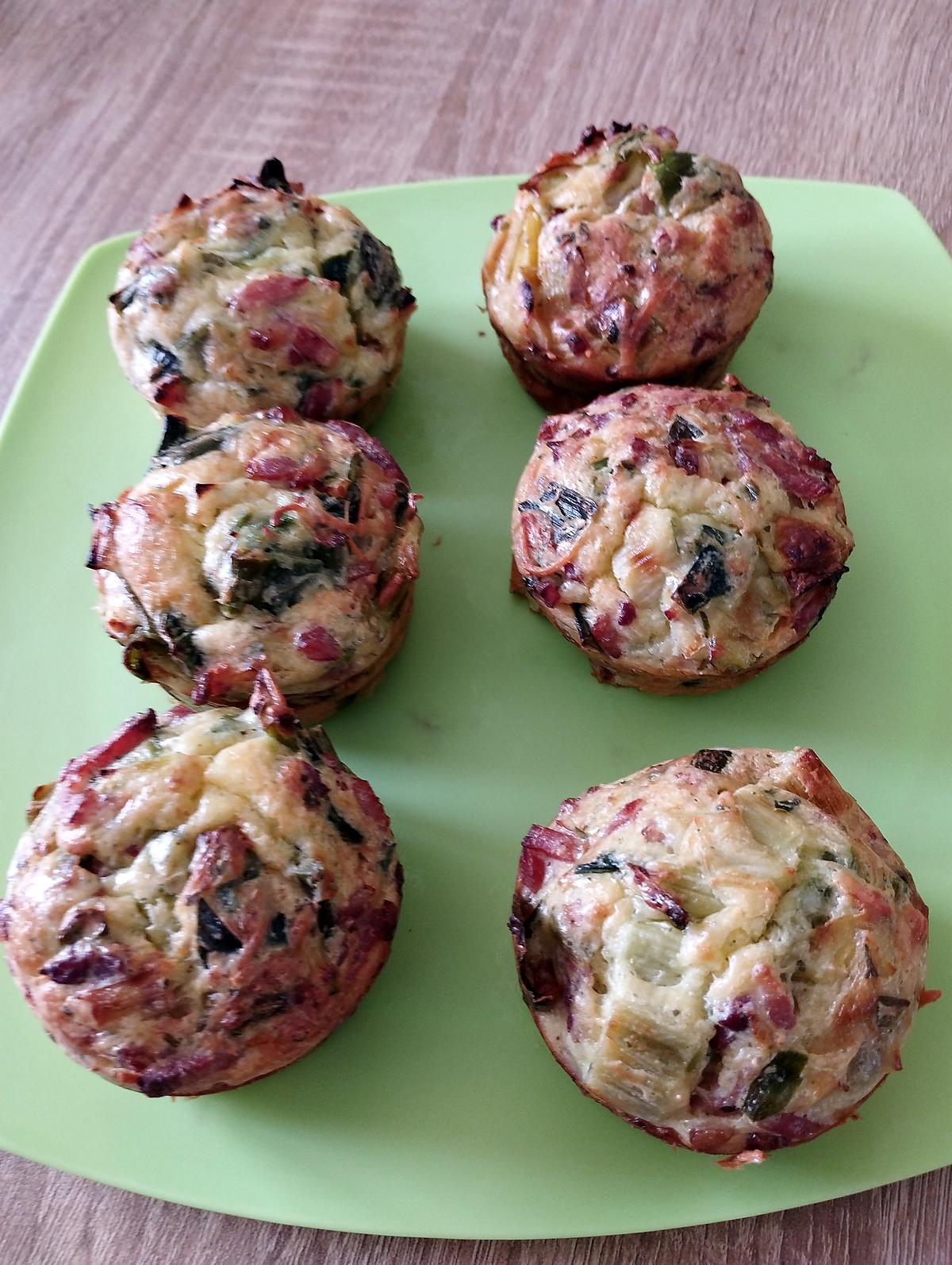 recette muffins aux poireaux et fromage ail et fines herbes