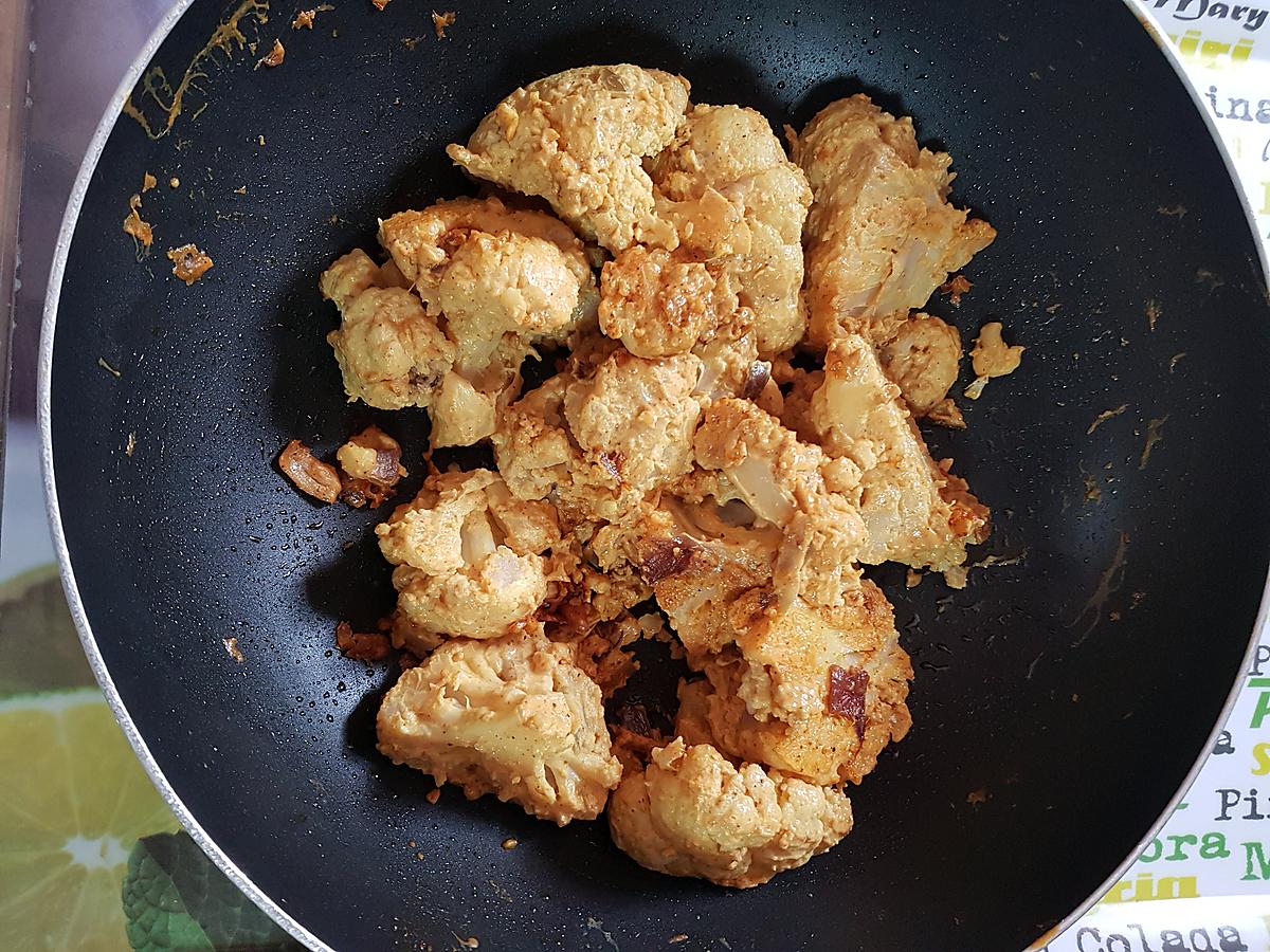 recette Chou-fleur aux épices et au lait de coco