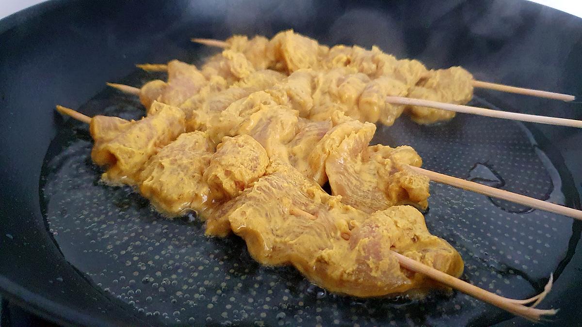recette Brochettes de poulet satay (Recette Thaïlandaise)