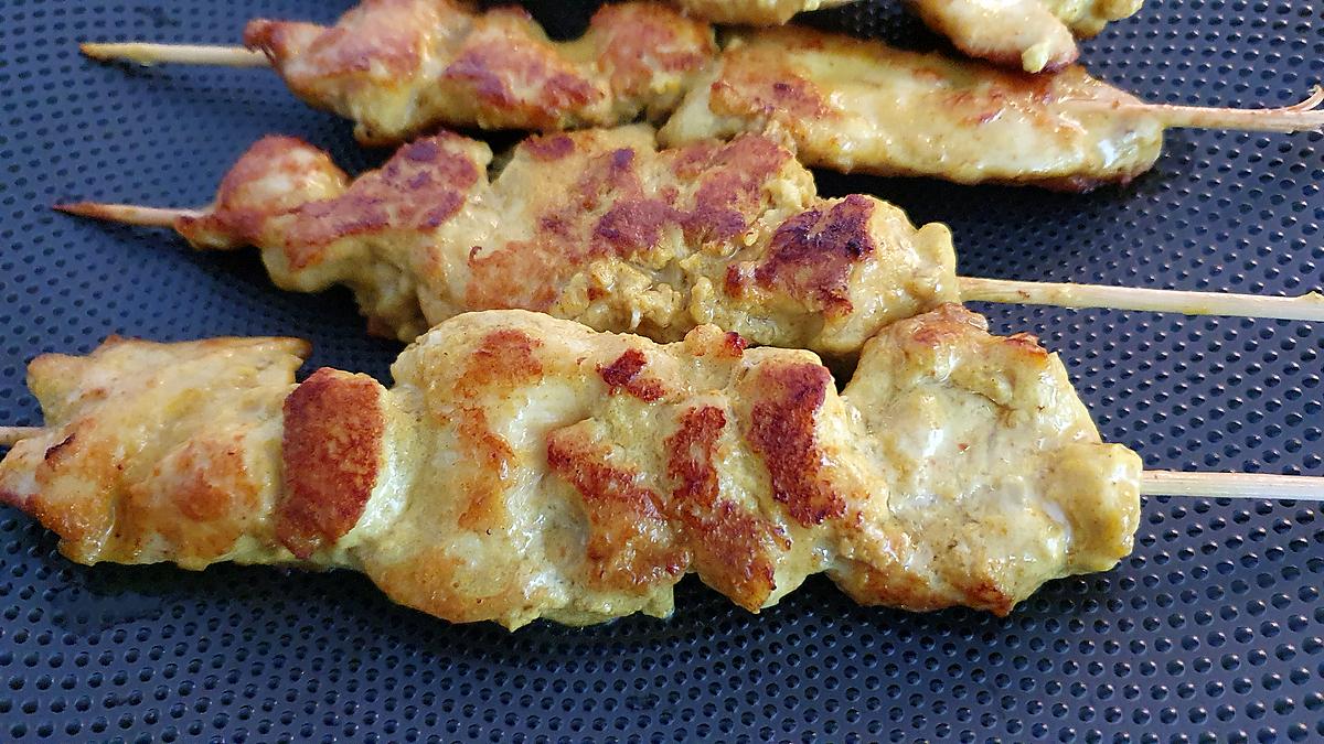 recette Brochettes de poulet satay (Recette Thaïlandaise)