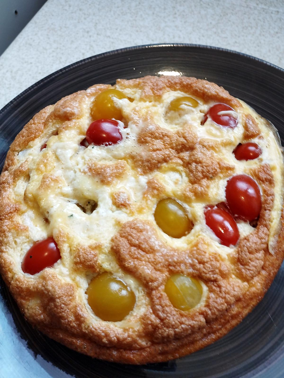 recette omelette souflé au tomates cerise au four