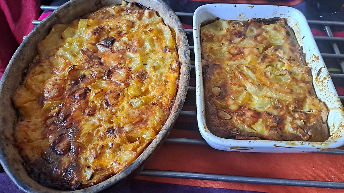 recette gratin chou fleur  pommes de terre,  chorizo    du blog  papilles et pupilles