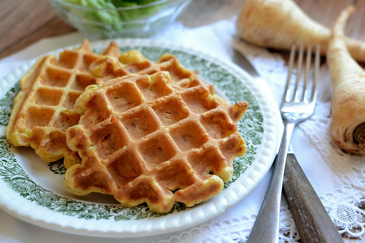 recette Gaufres salées panais carotte