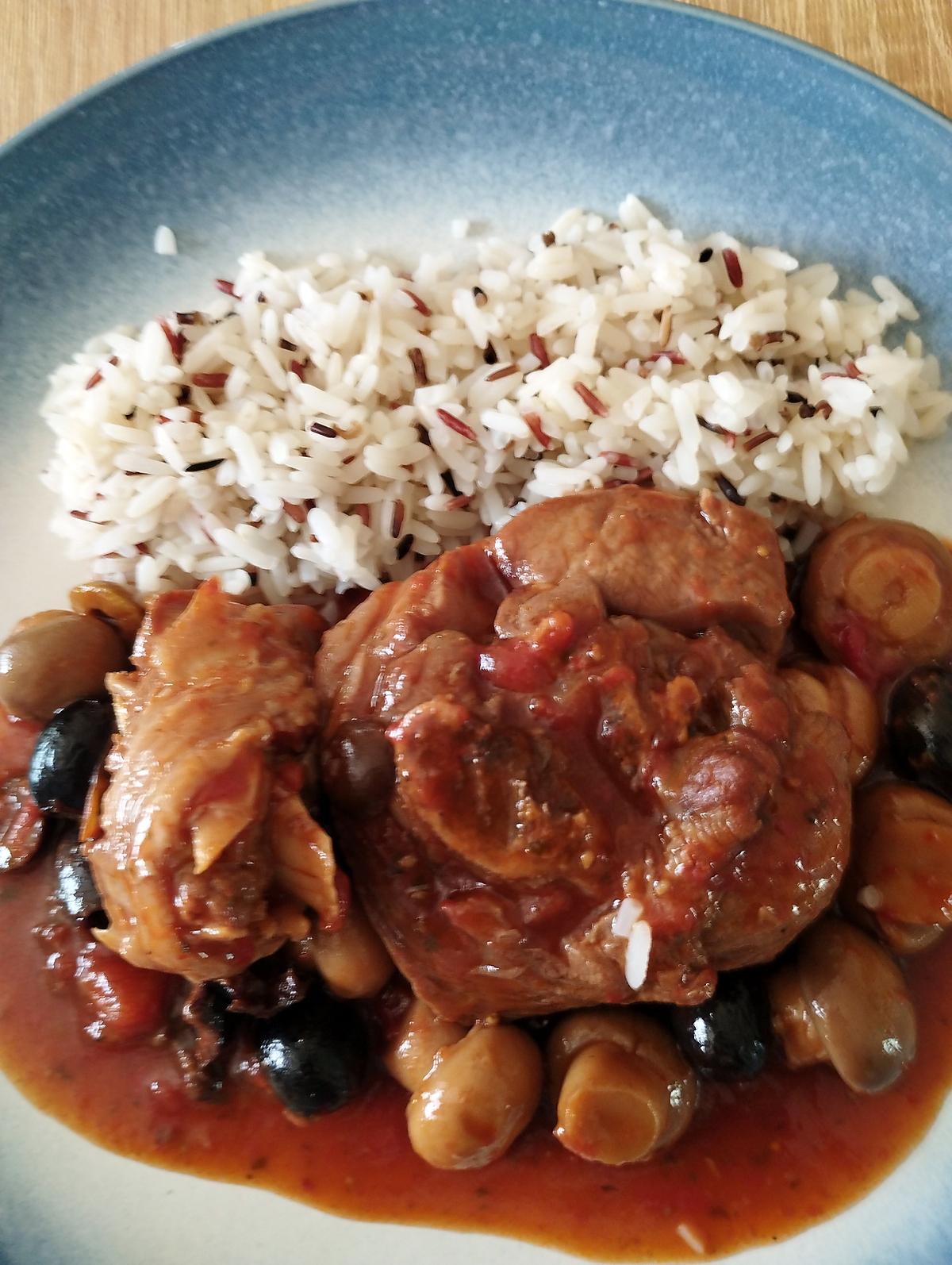 recette osso bucco de dinde aux olives