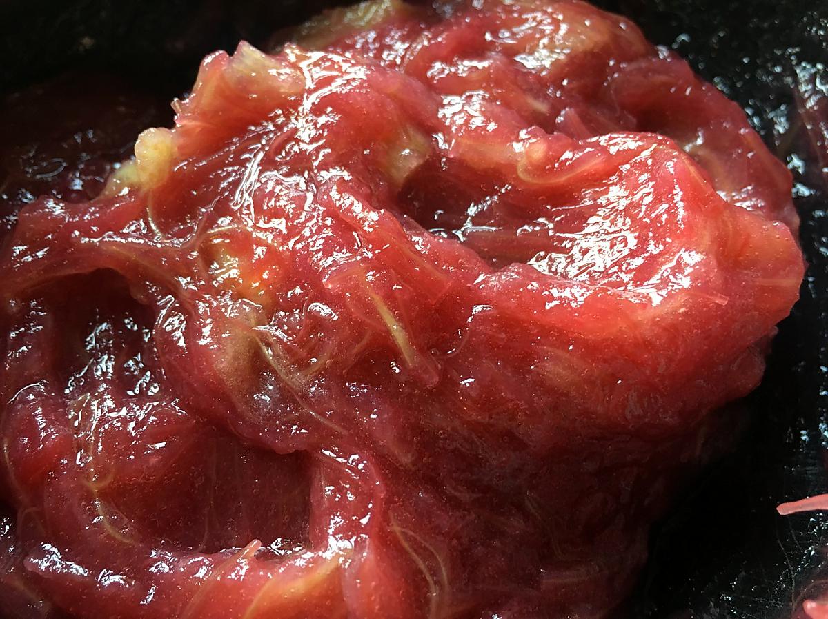 recette Tarte à la rhubarbe & framboise