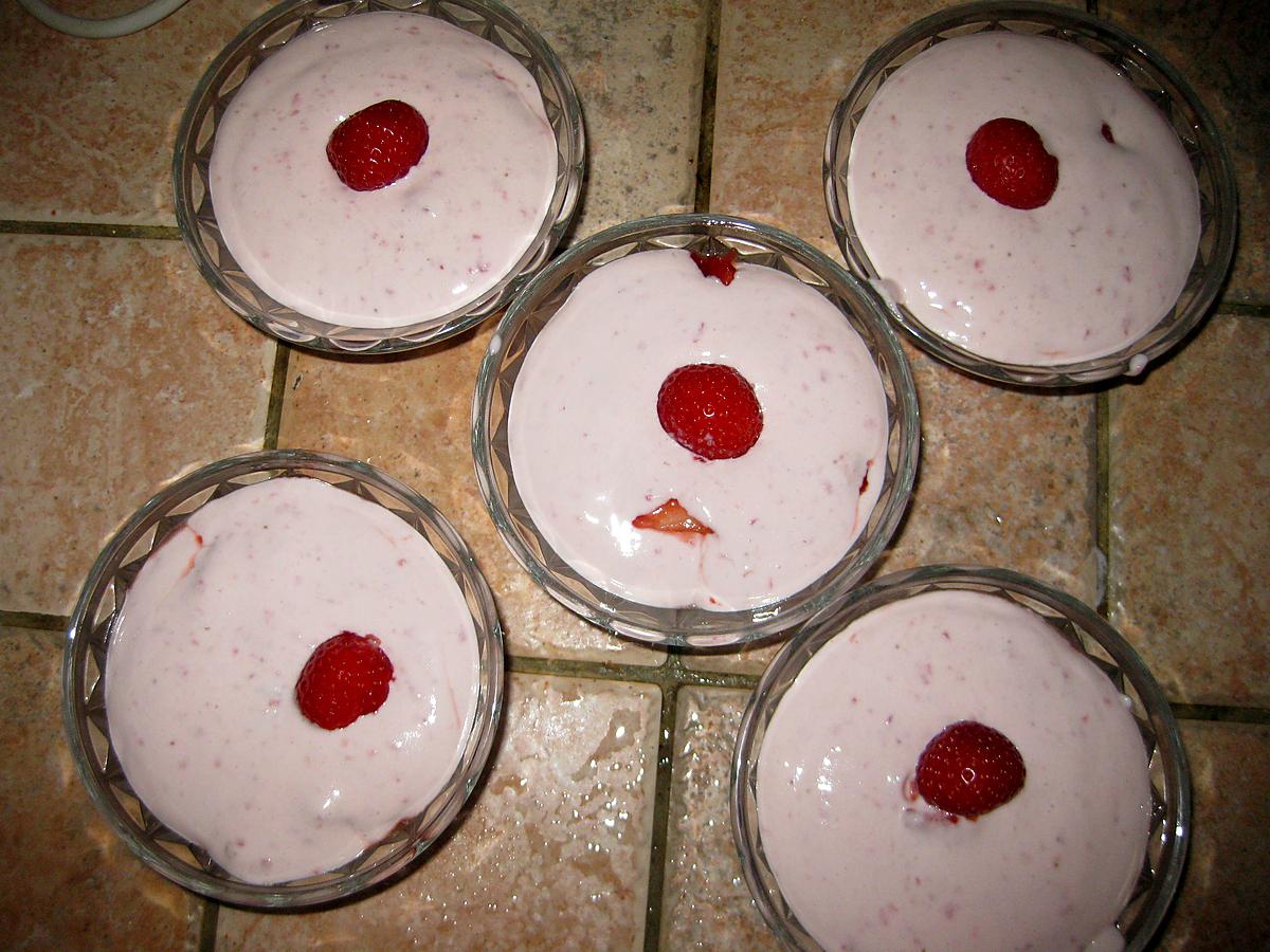 recette Mousse de fraises