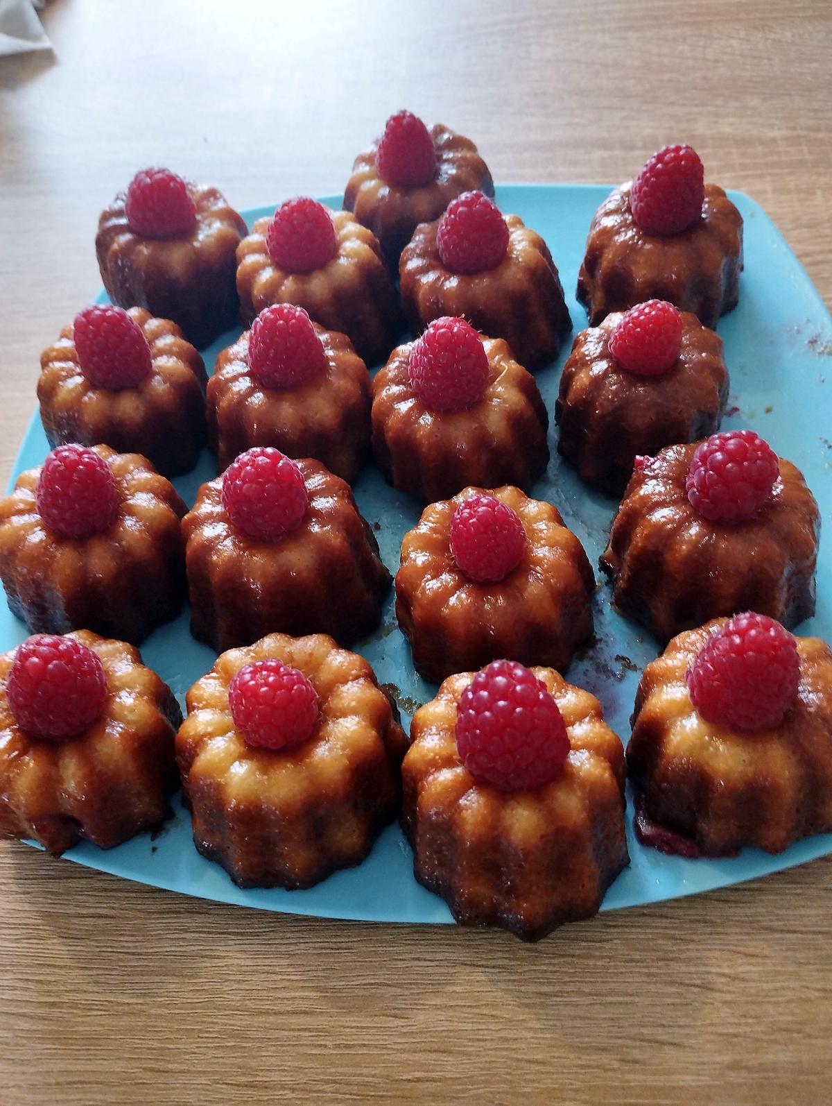 recette cannelés aux framboises au cakke factory