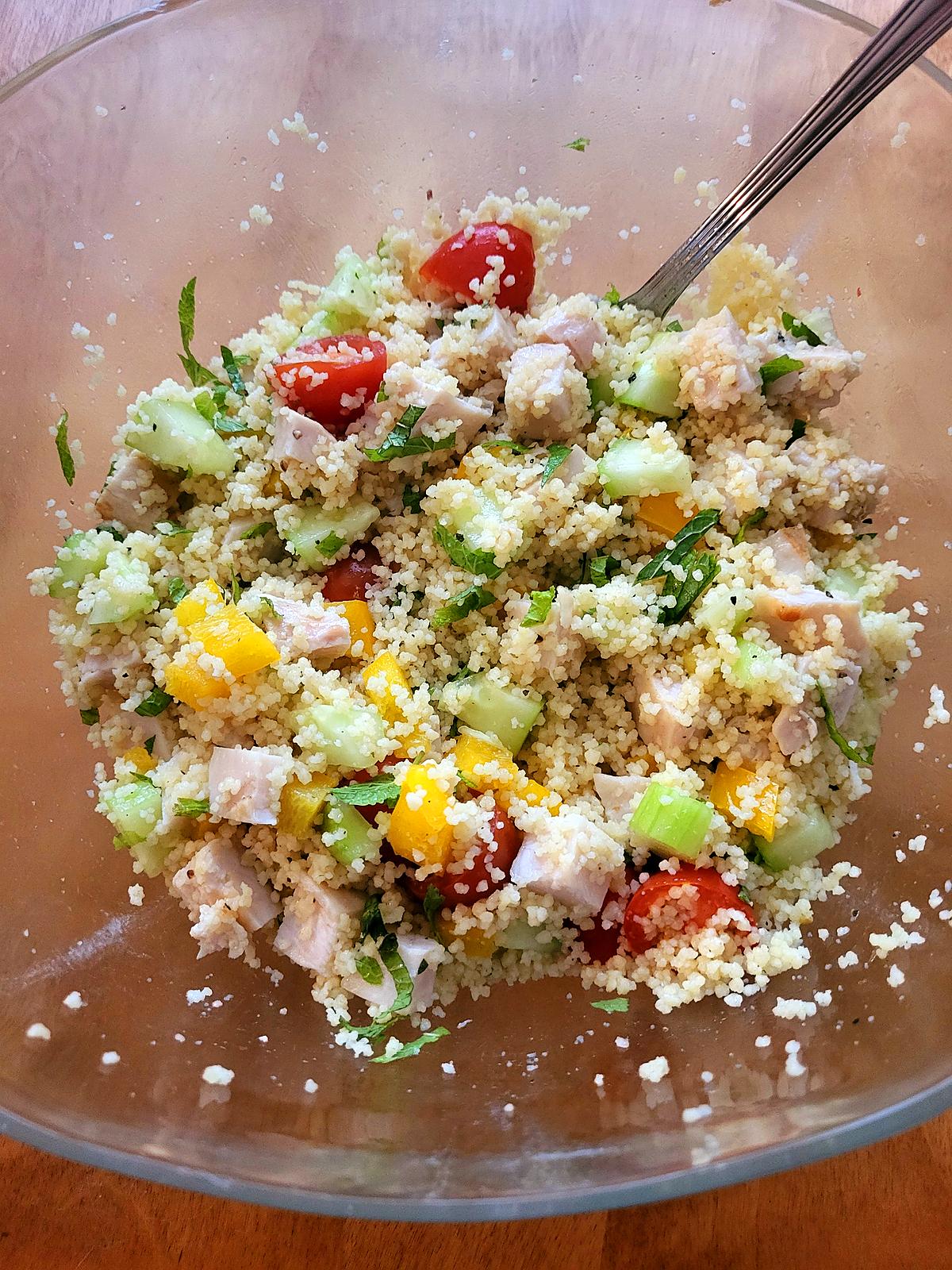 recette TABOULÉ AU POULET