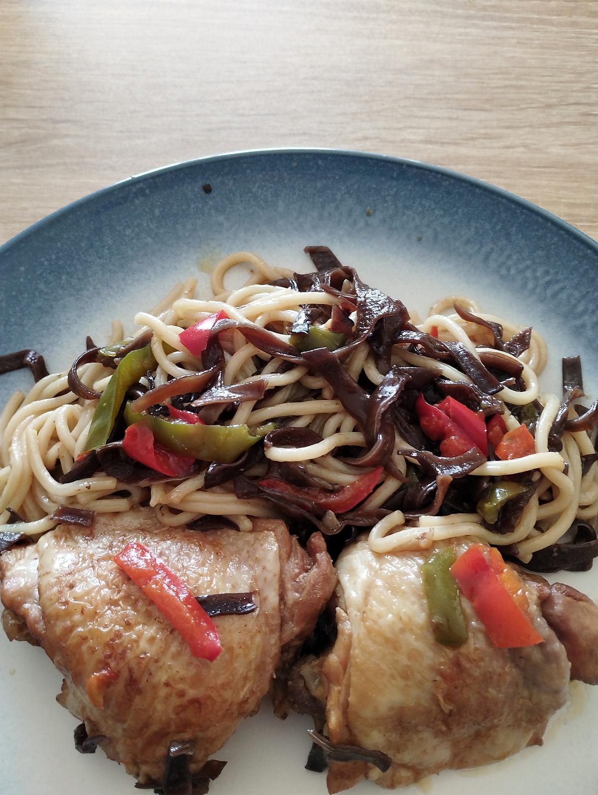 recette poulet façon asiatique au cookéo