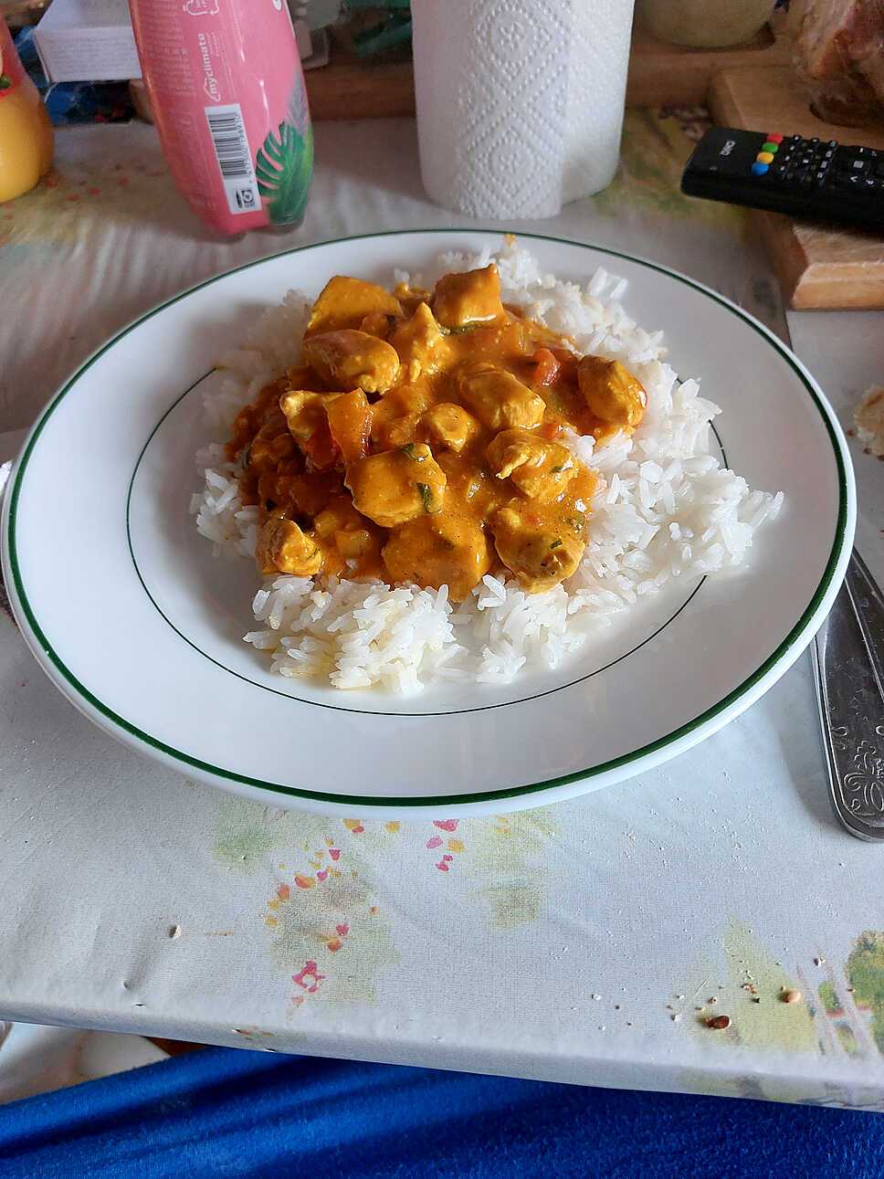 recette Curry de poulet au lait de coco