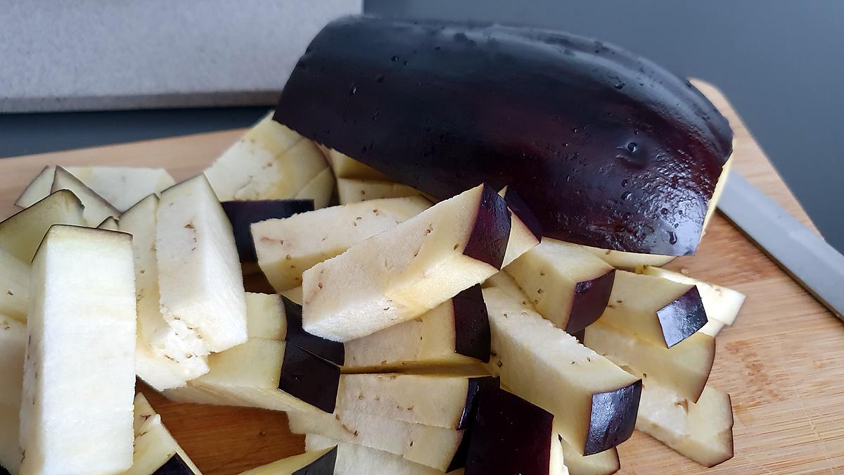 recette Pâtes aux aubergines et aux tomates