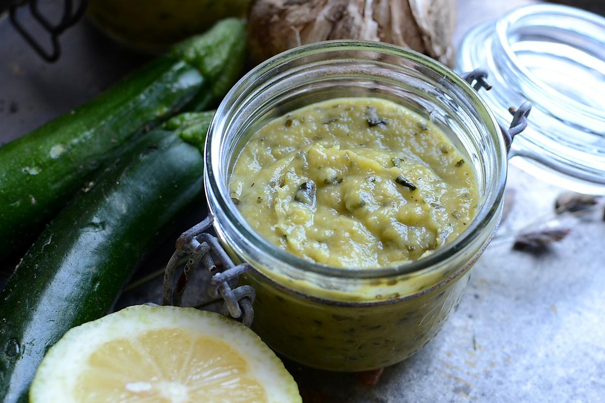 recette Tartinade de courgettes - conserves