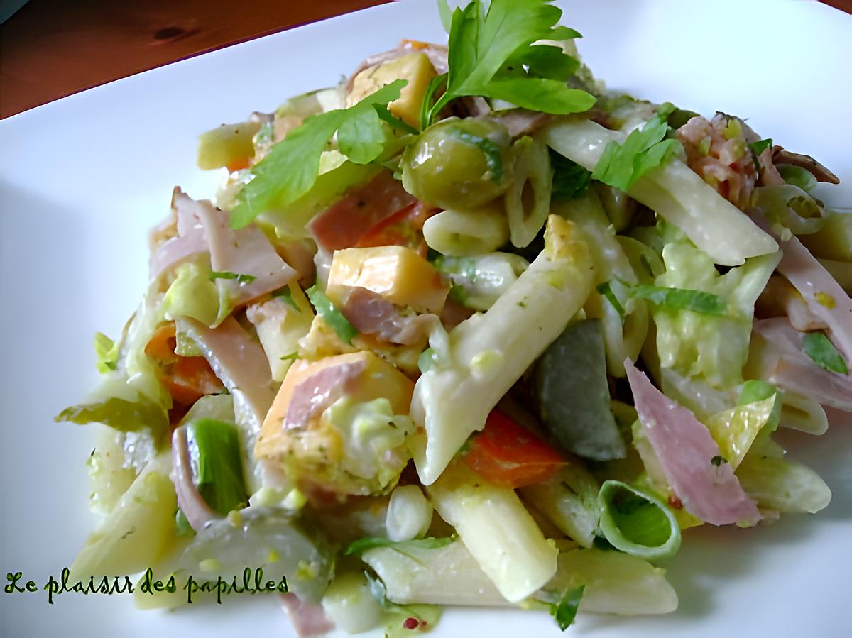 recette ~Salade de pâtes gourmet~ 