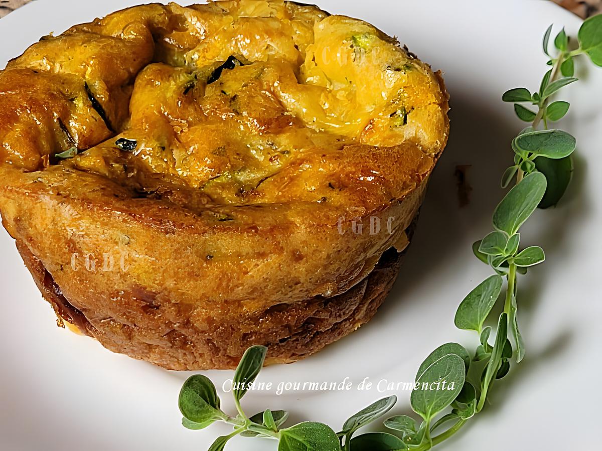 recette Muffins de courgettes et carottes à l’origan et thym