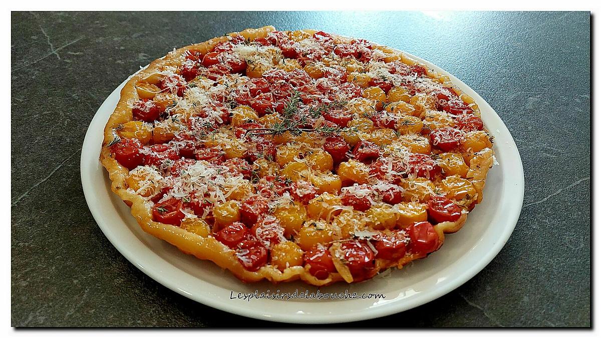 recette Tatin de tomates cerise caramélisées