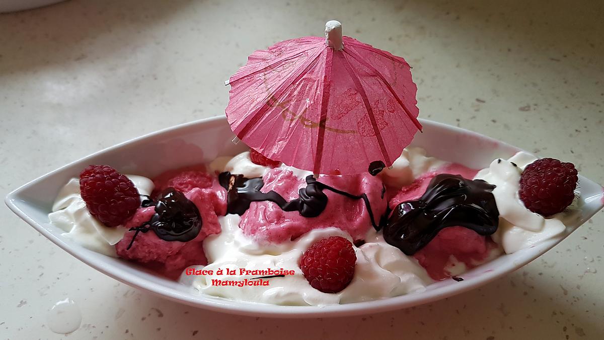 recette Glace à la framboise (version 3)