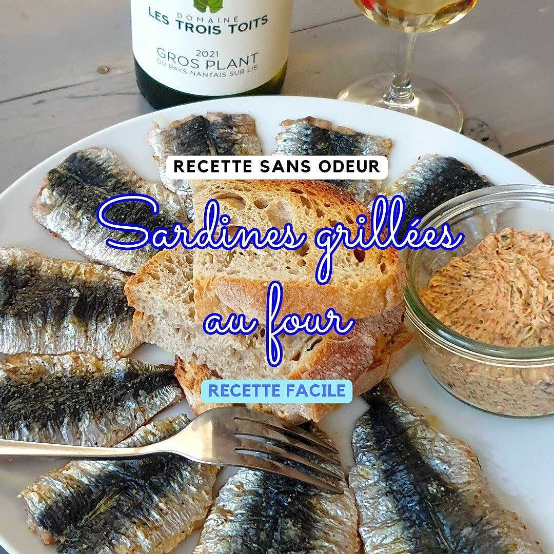 Recette de Sardines grillées au four (sans odeur)