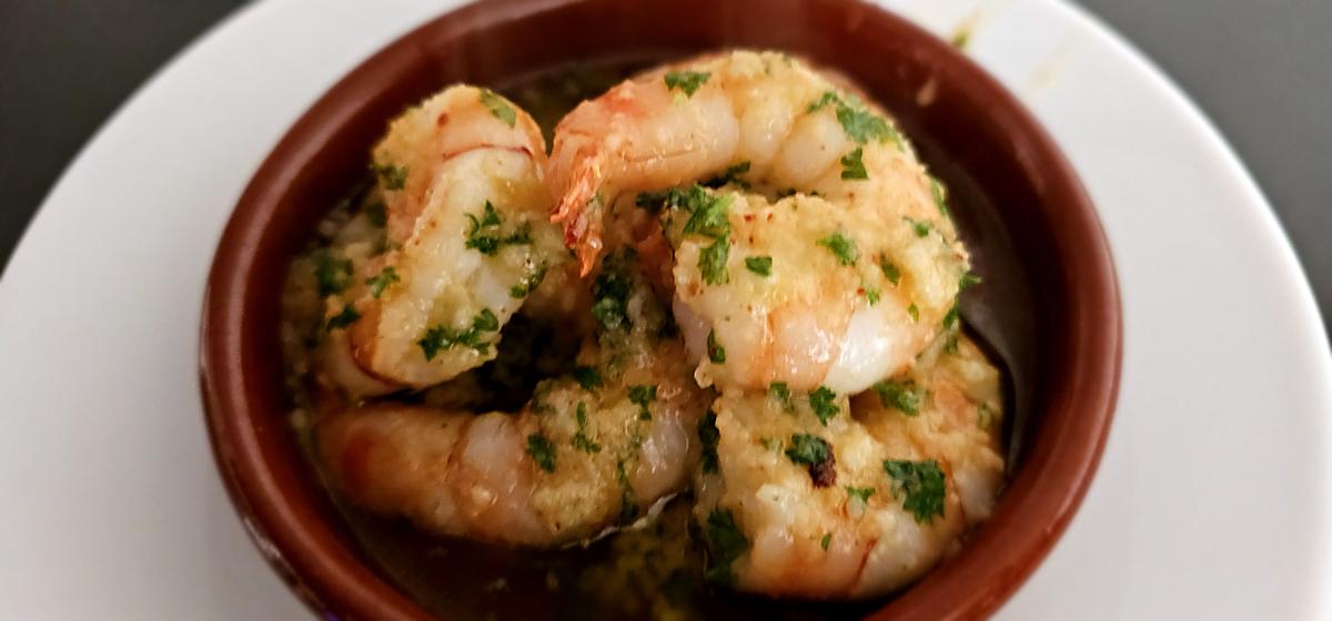 recette Crevettes au four à l’ail , persil  huile d'olive