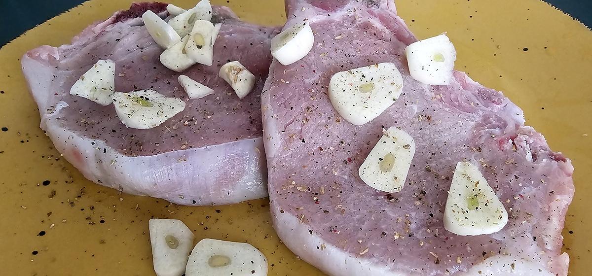 recette Côtelettes de porc à la Portugaise