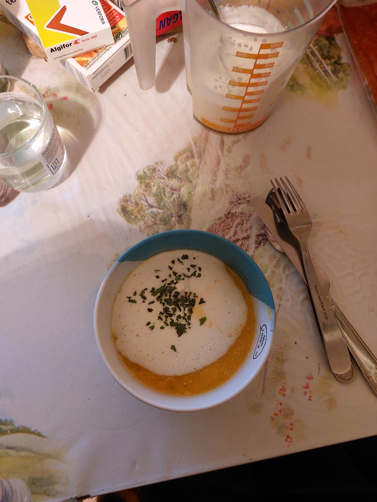 recette Velouté de courge à l' orange