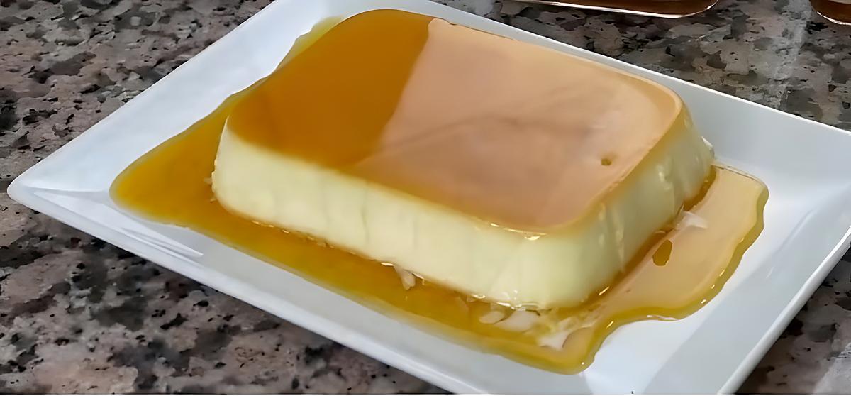 recette Flan au caramel cuit au four.