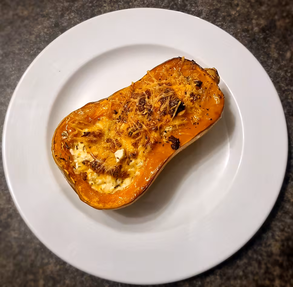 recette Butternut farcie à la fêta