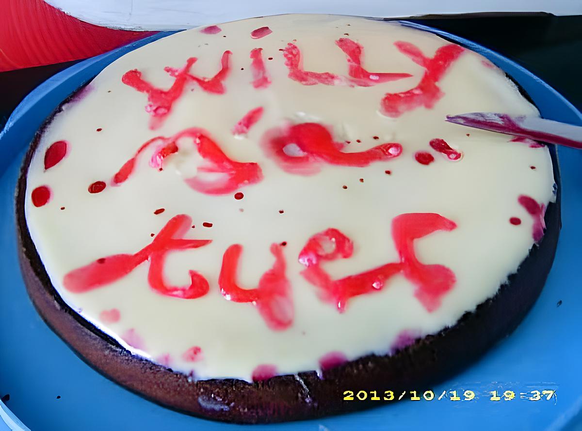 recette gâteau "willy m'a tuer"
