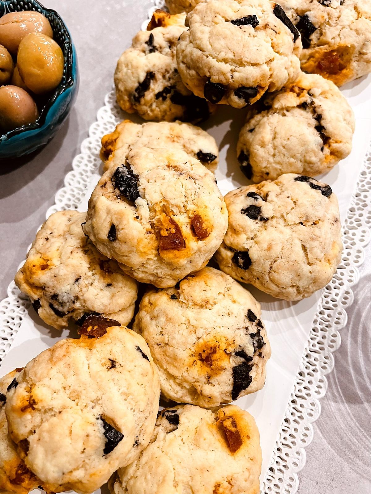 recette Cookies salés au parmesan et chorizo