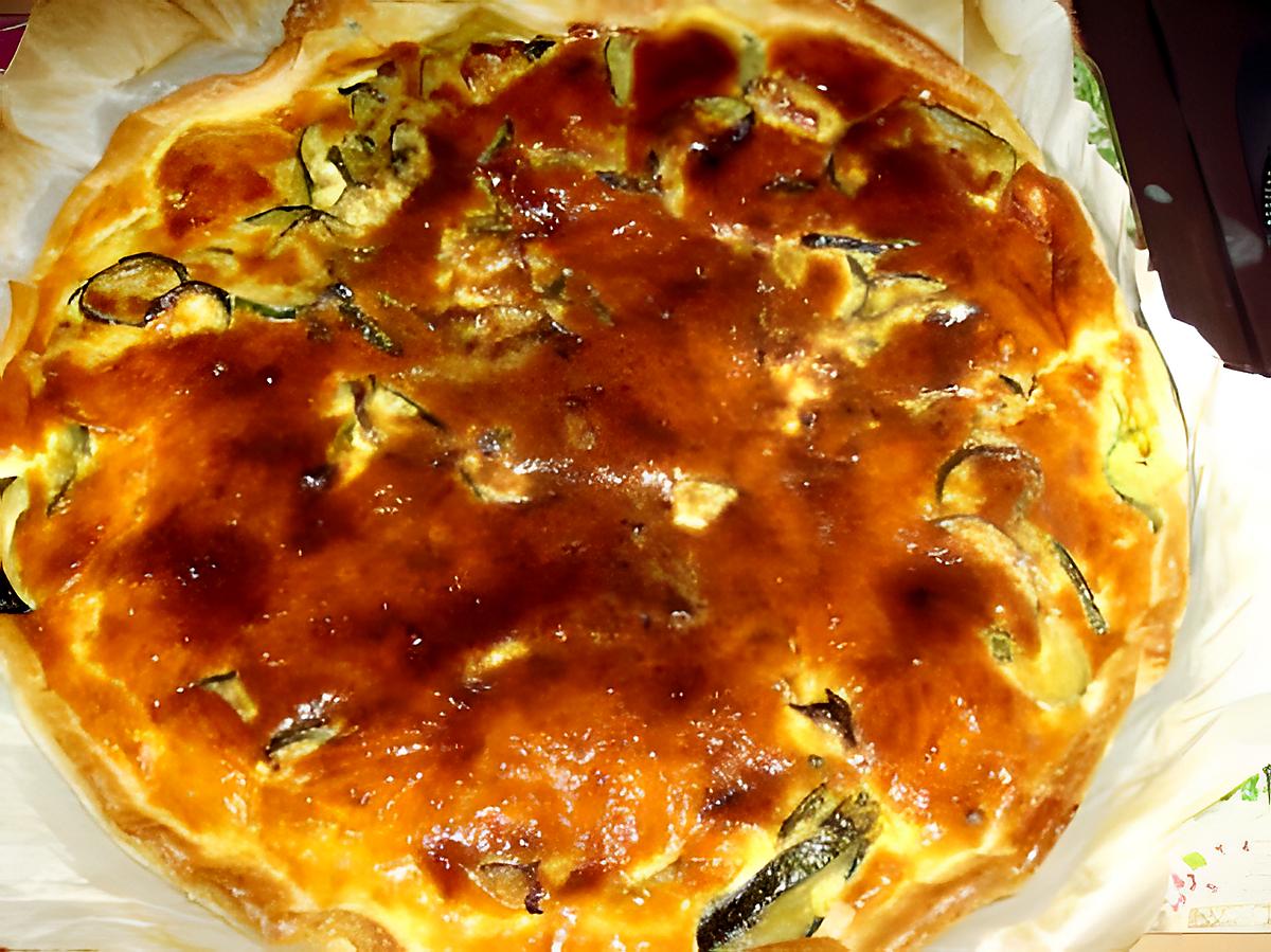 recette TARTE AUX COURGETTES