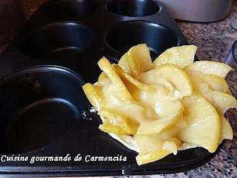 recette Roses et dômes feuilletés aux pommes et à la crème au citron.