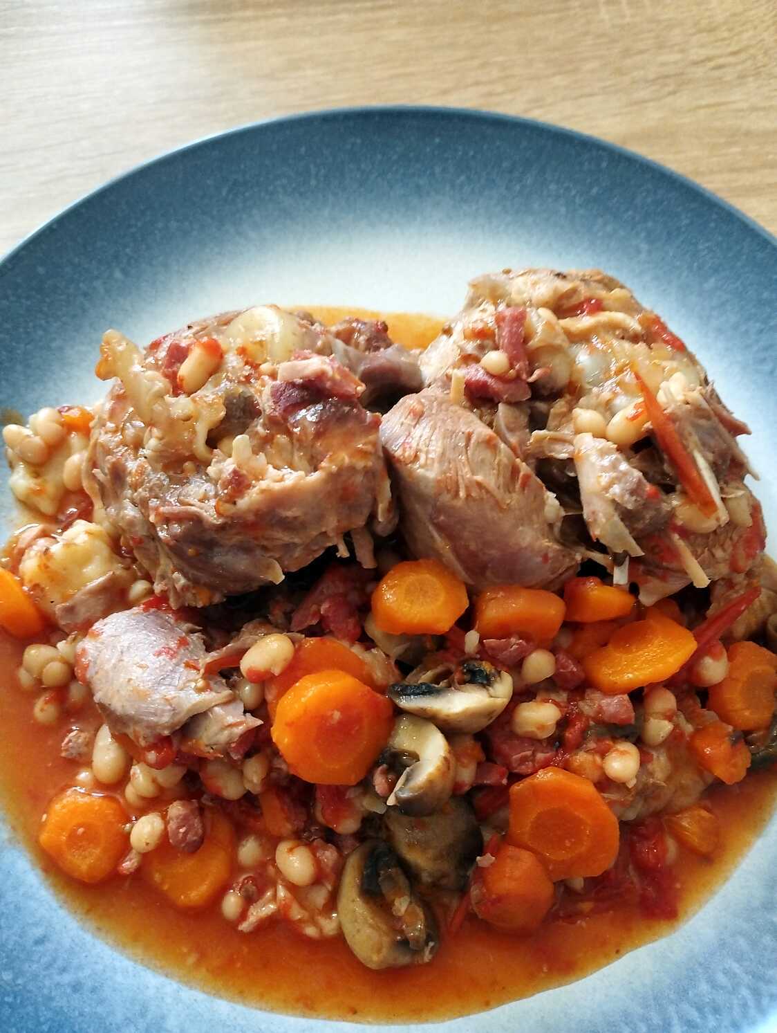 Recette d'Osso bucco de dinde a ma façon au cookéo