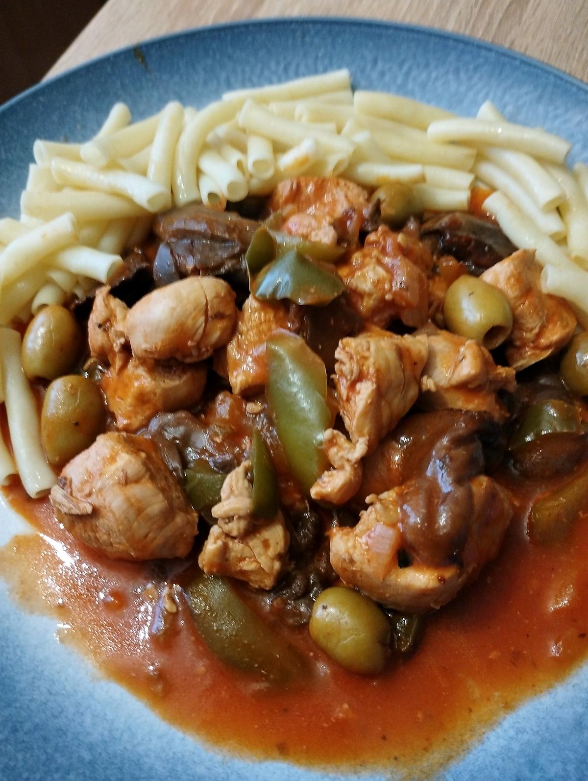 recette poulet cacciatore a ma façon au cookéo