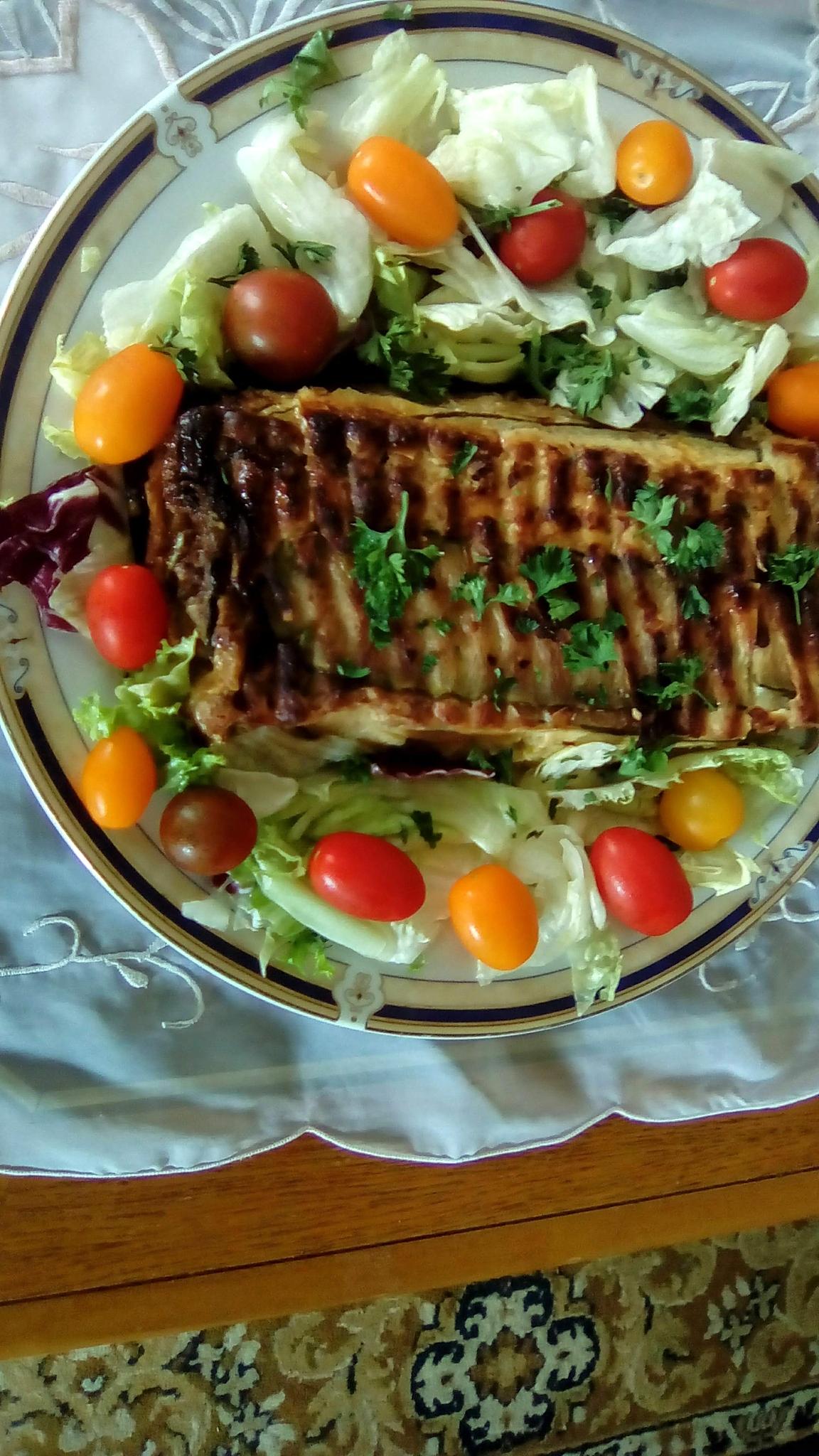 recette assiette   terrine  de poulet  revisitée   de   croquant fondant gourmand