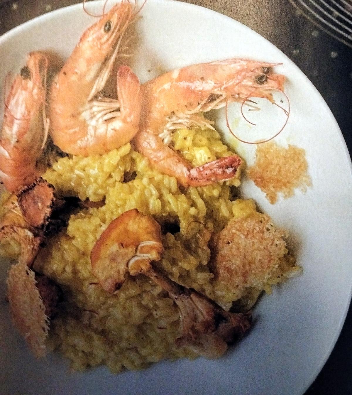 recette RISOTTO safrané aux LANGOUSTINES