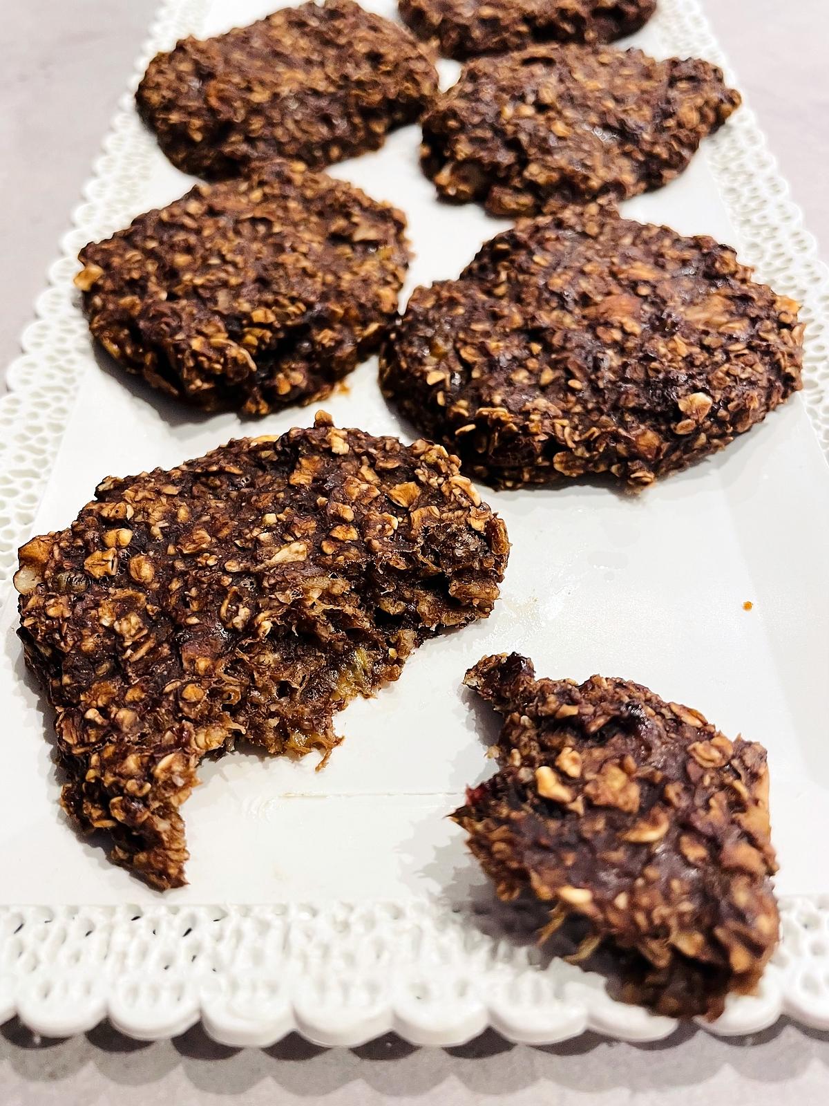 recette Cookies heathly aux flocons d’avoine