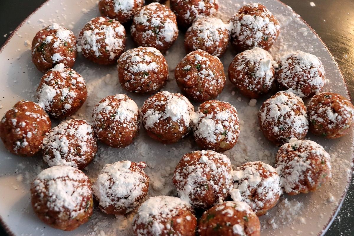 recette Boulettes à la sauce crémeuse aux champignons