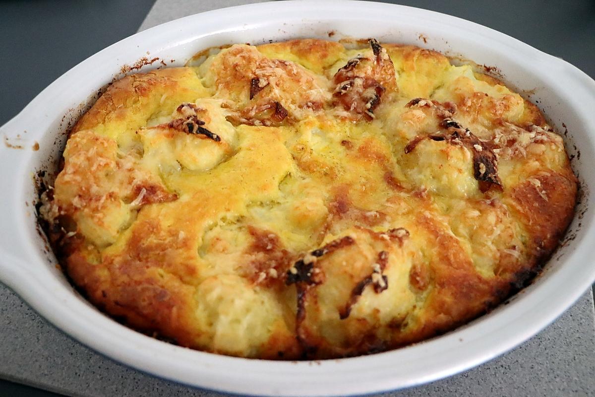 recette Gratin de chou fleur au lait de coco et au curry