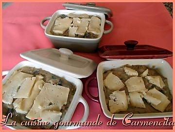 recette Cassolette de St jacques et saumon au Maroilles