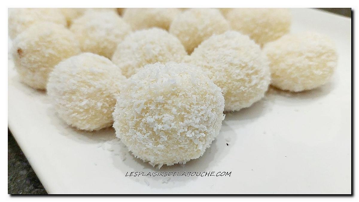 recette Truffes chocolat blanc noix de coco