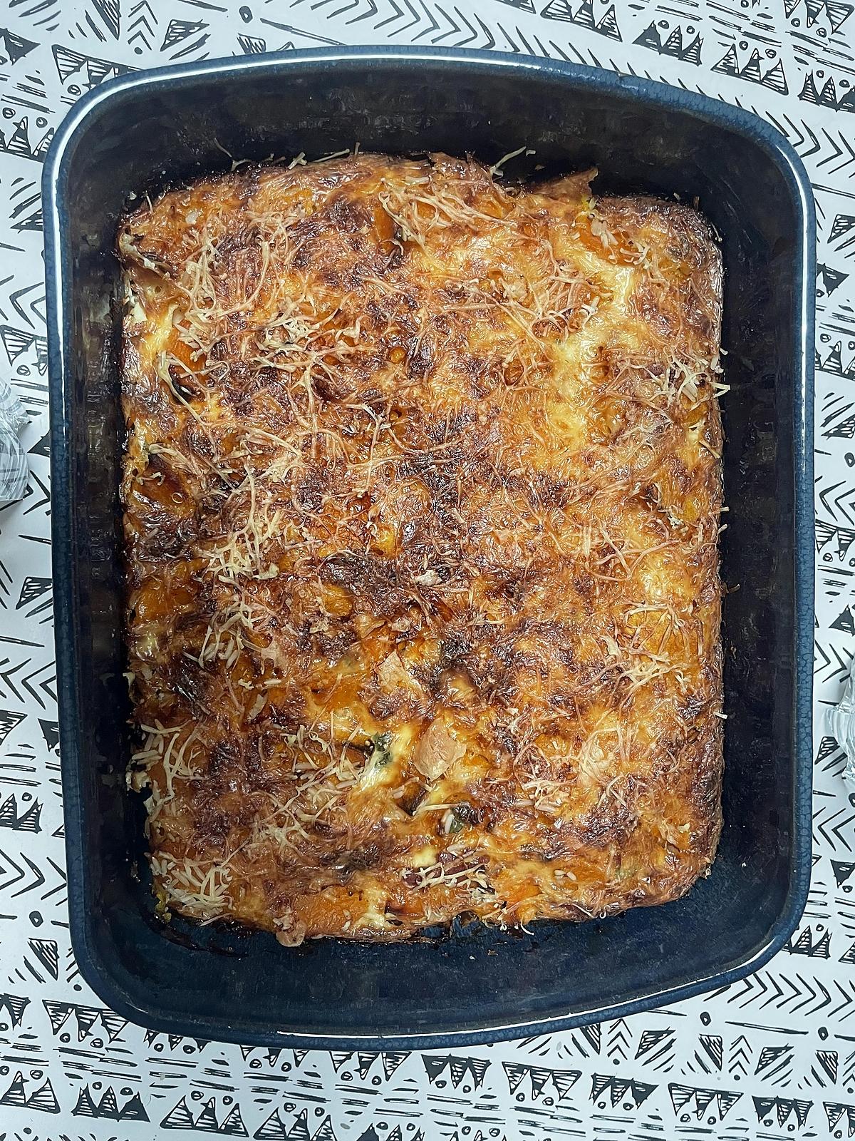 recette Gratin de riz au potiron