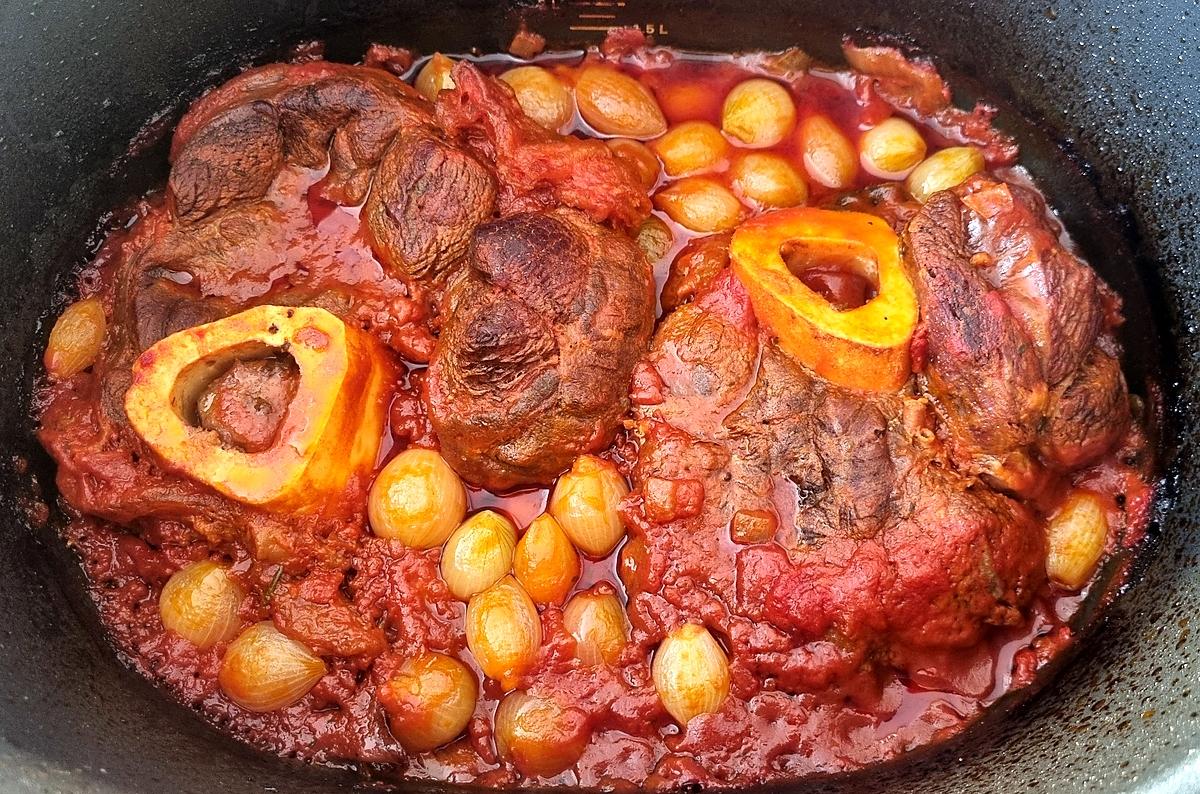 recette Jarrets de boeuf braisés au four