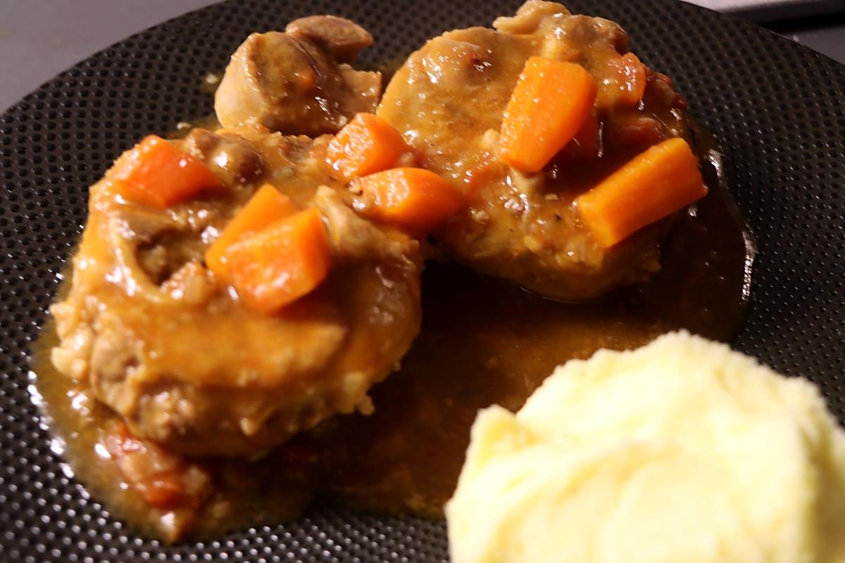 recette Ossobuco de porc tendrement mijotés