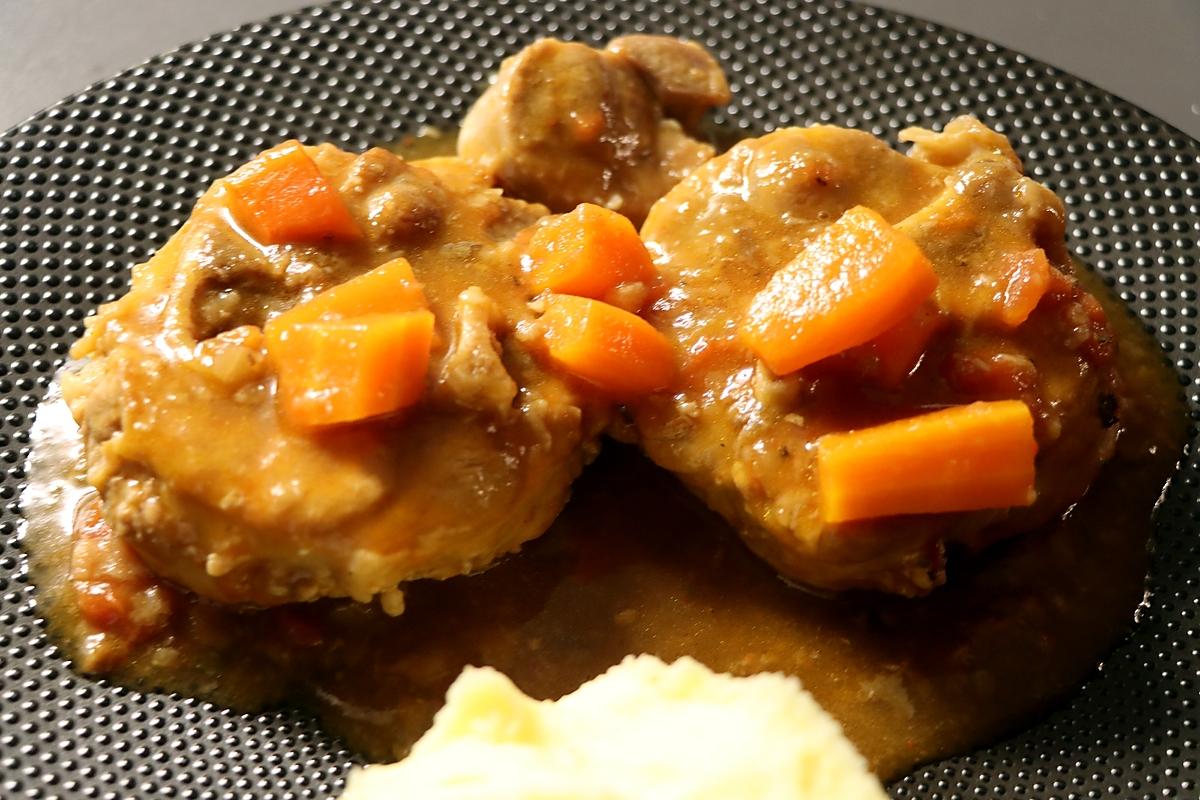 recette Ossobuco de porc tendrement mijotés