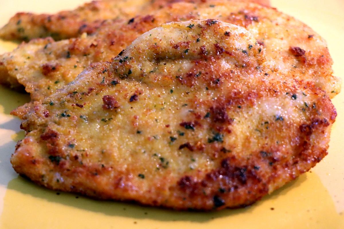 recette Filet de poulet pané dans une chapelure aux herbes et épices