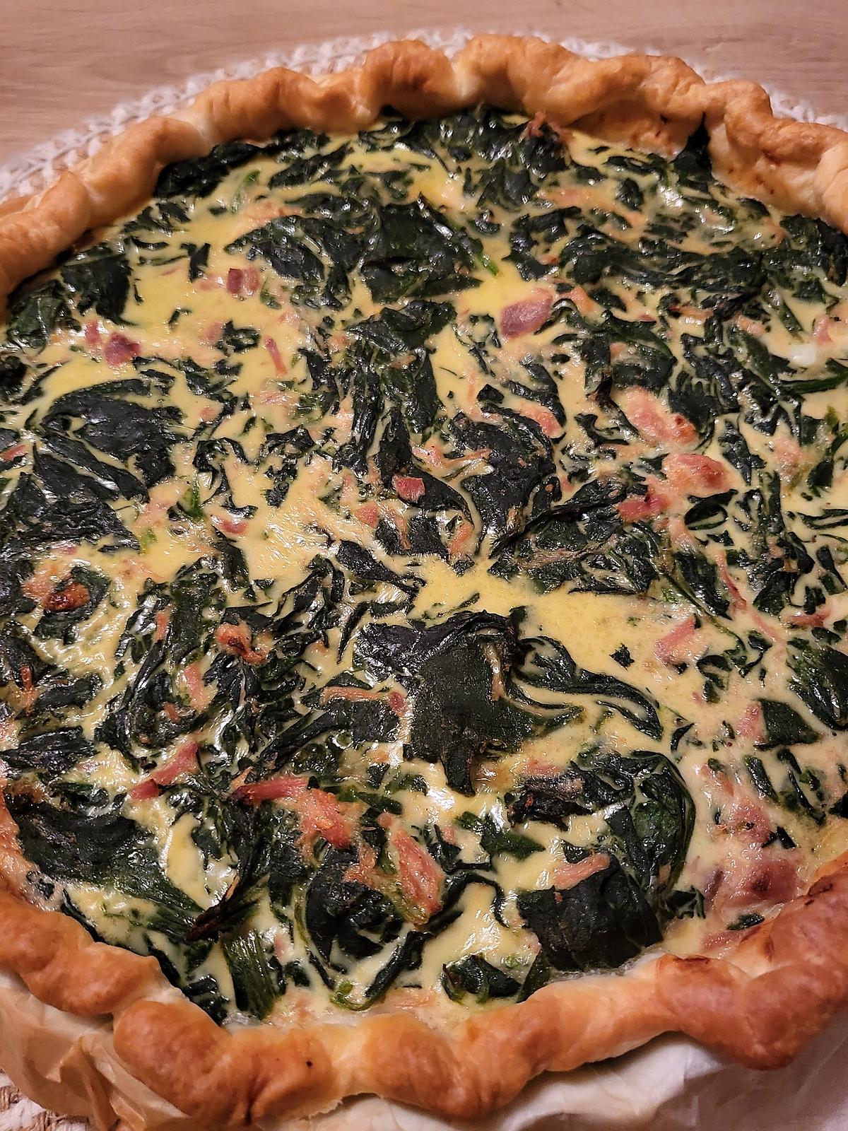 recette Tarte aux épinards et au thon