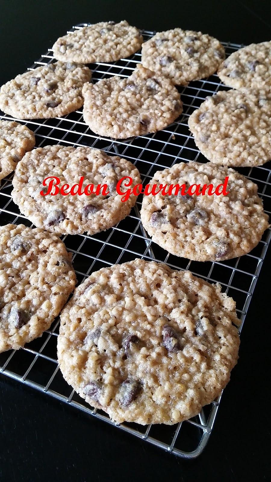 recette Biscuits avoine et quinoa aux brisures de chocolat