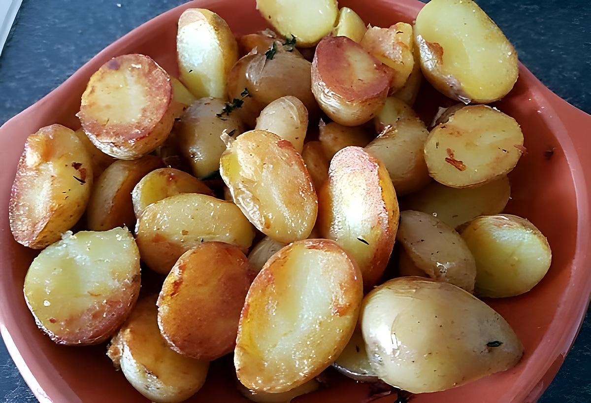recette Pommes de Terre Grenaille Sautées Ail Thym