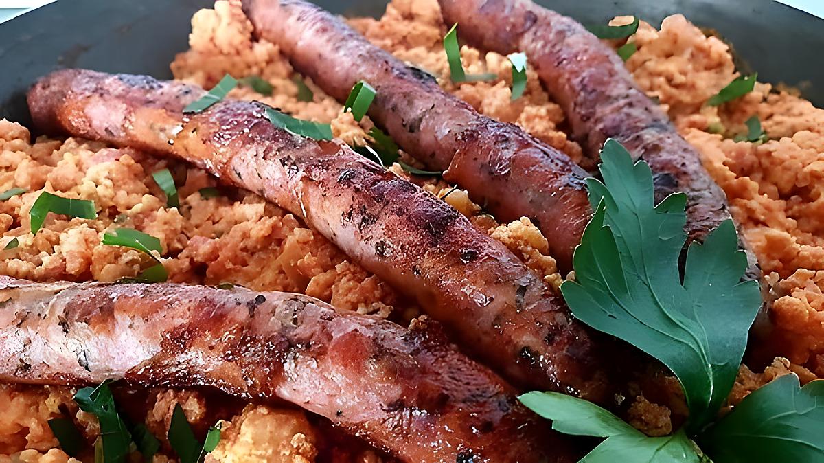 recette Oeufs brouillés aux chipolatas